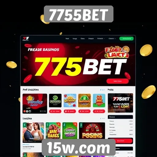 Interface do usuário do 7755BET é intuitiva